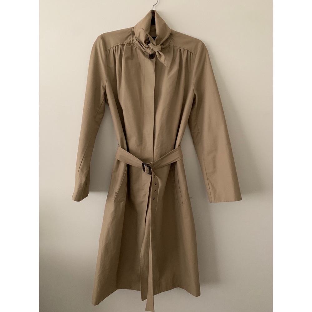 The Frankie Shop Beige Belted Trench Coat - Picture 7 of 11